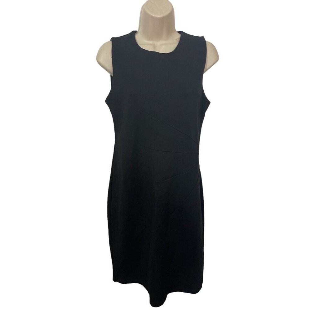 SOCIETY NEW YORK Women's Dress with Lines in Black Size Small